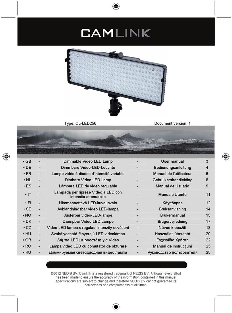 Camlink CL-LED256 user manual