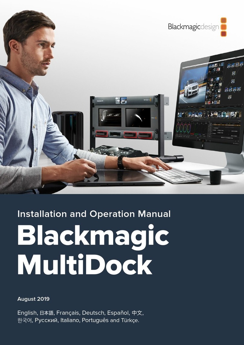 Blackmagicdesign MultiDock User manual