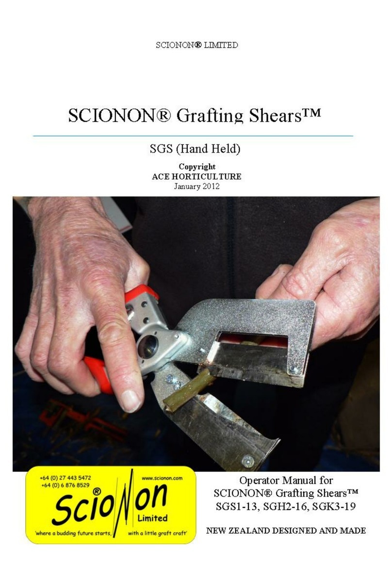 Scionon Grafting Shears SGH2-16 Getting started