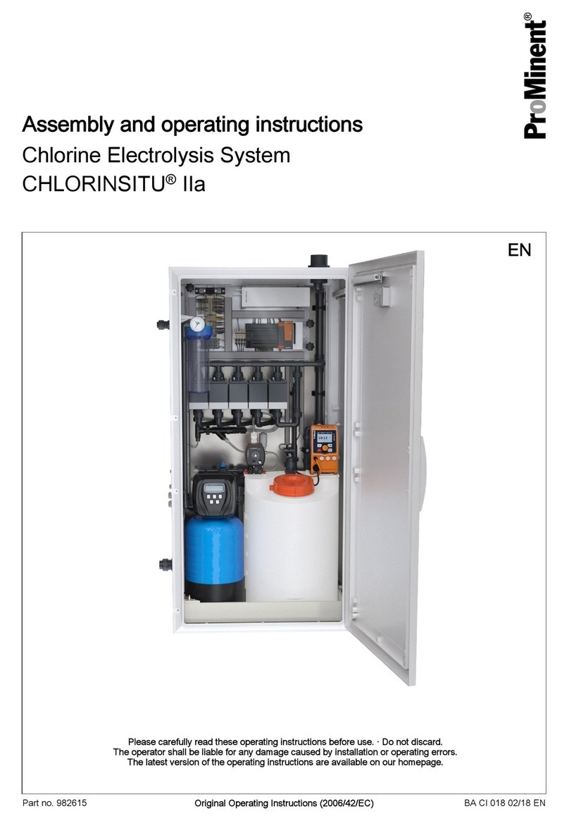 ProMinent CHLORINSITU IIa Assembly and operating instructions