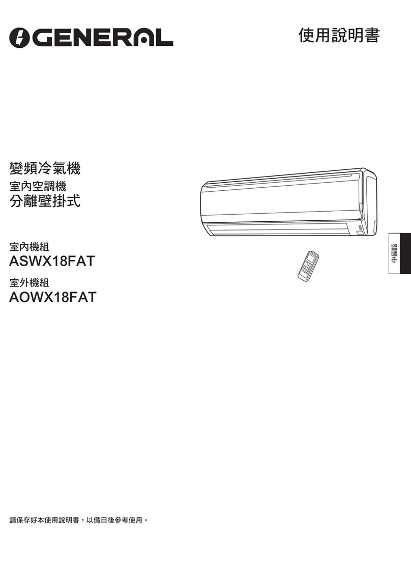 Fujitsu ASWX18FAT User manual Fujitsu ASWX18FAT User manual