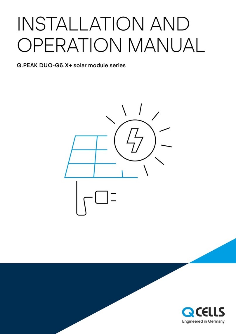 Qcells Q.PEAK DUO-G6 Series Installation and operation manual Qcells Q.PEAK DUO-G6 Series Installation and operation manual