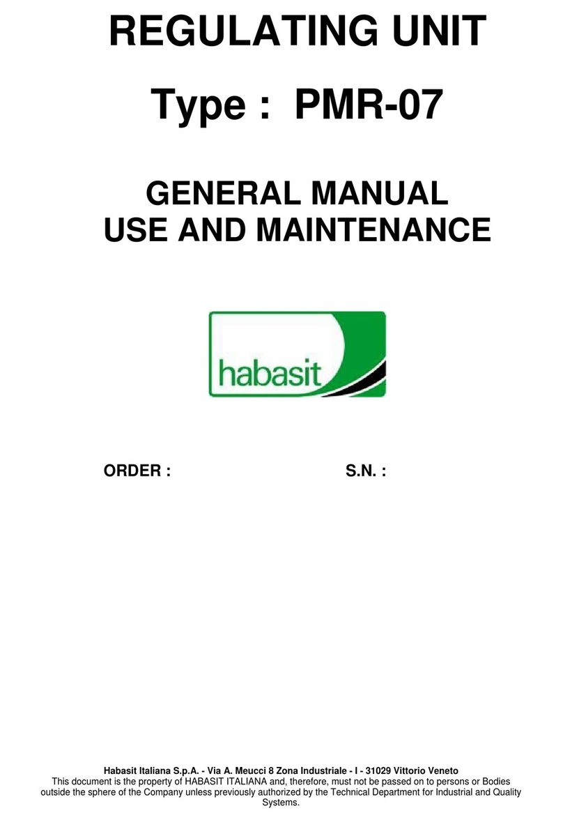 Habasit PMR-07 General manual use and maintenance
