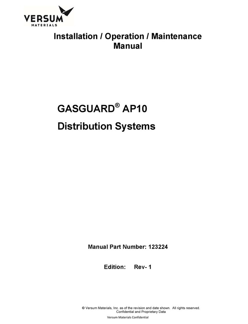 Versum Materials GASGUARD AP10 Installation, operation & maintenance manual