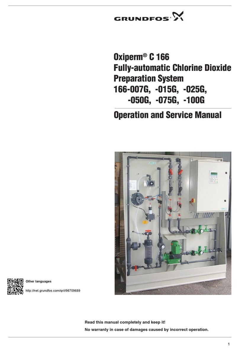 Grundfos Oxiperm C 166 Series Operation manual Grundfos Oxiperm C 166 Series Operation manual