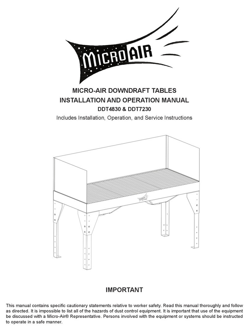 MICRO-AIR DDT4830 Installation and operation manual