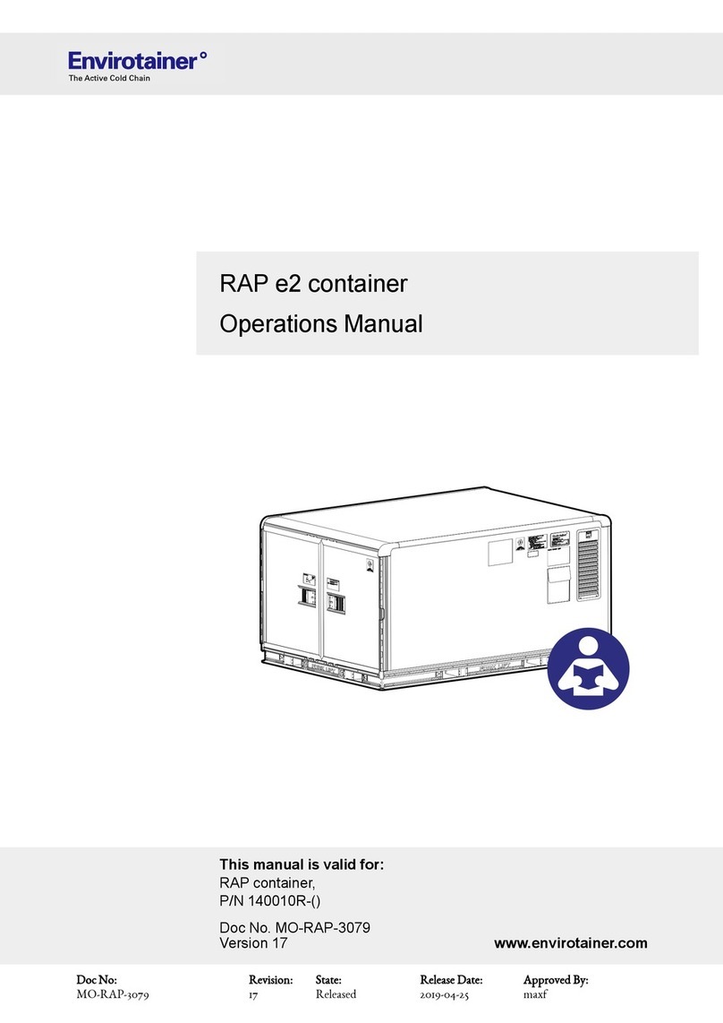 Envirotainer RAP e2 Operation manual