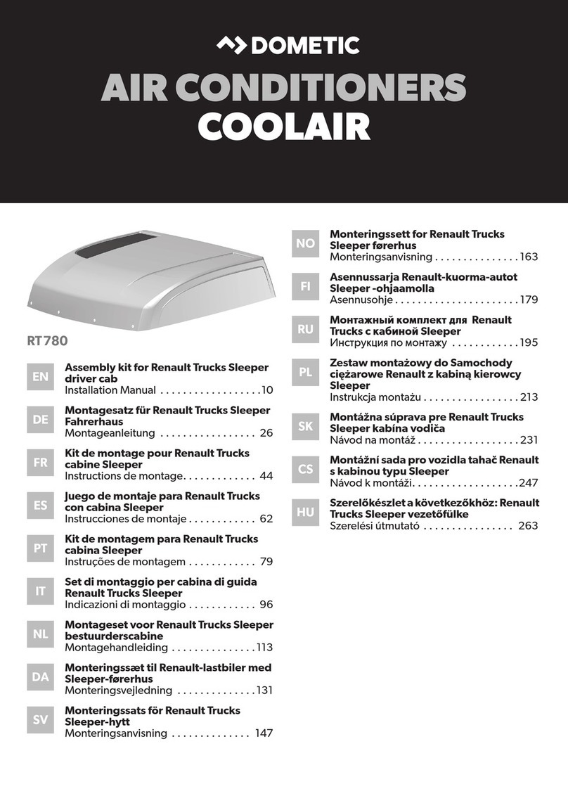 Dometic COOLAIR RT780 User manual