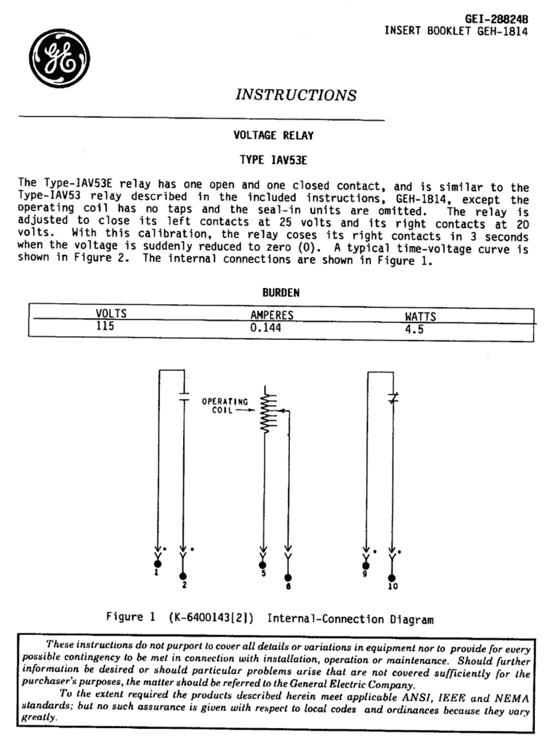 GE IAV53E User manual