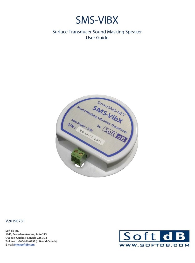Soft dB SMS-VIBX User manual