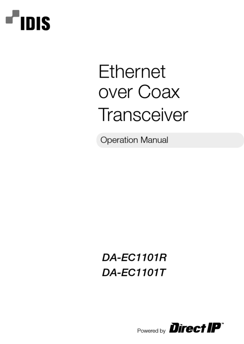 Direct IP IDIS DA-EC1101R User manual