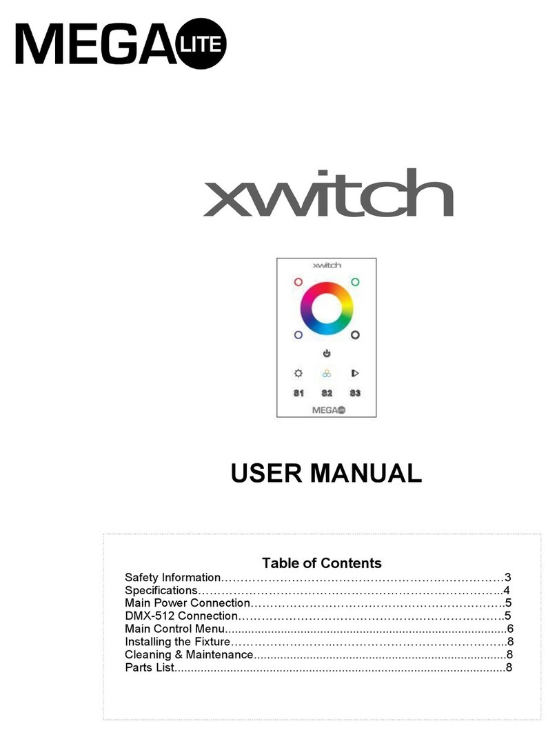 MegaLite XWITCH User manual