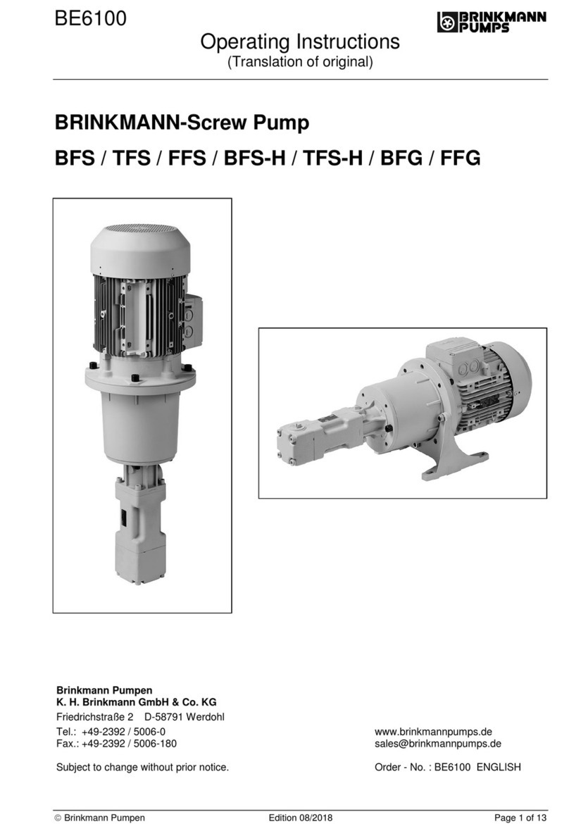 Brinkmann BFS Series User manual