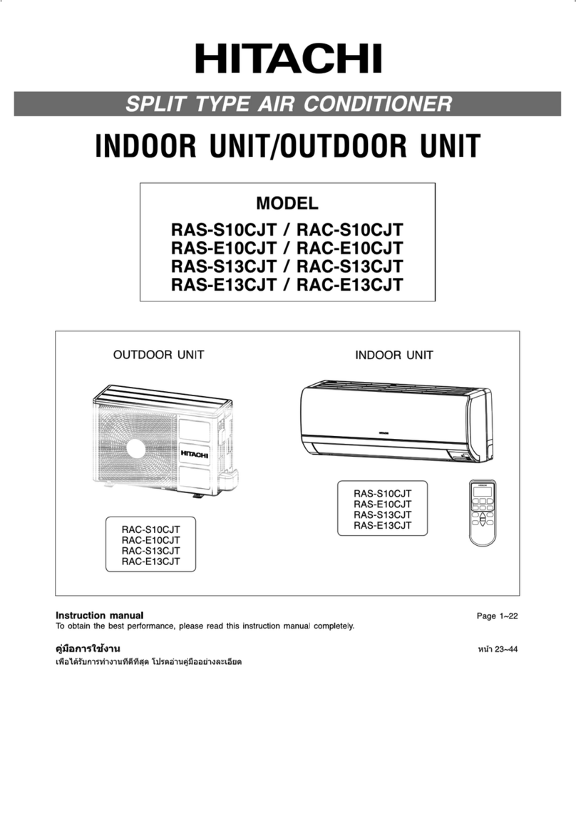 Hitachi RAS-S10CJT User manual