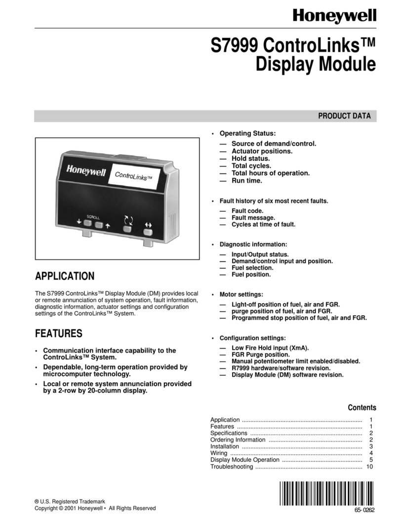 Honeywell ControLinks S7999 Operation manual Honeywell ControLinks S7999 Operation manual