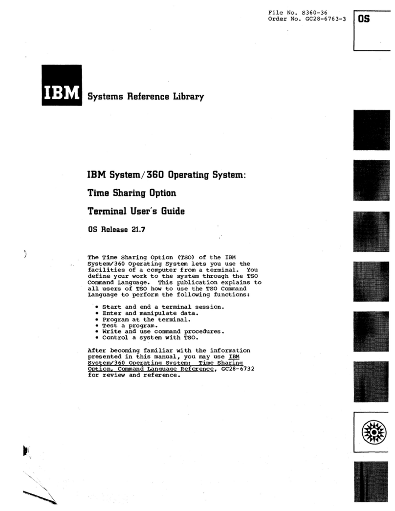 IBM 360 User manual