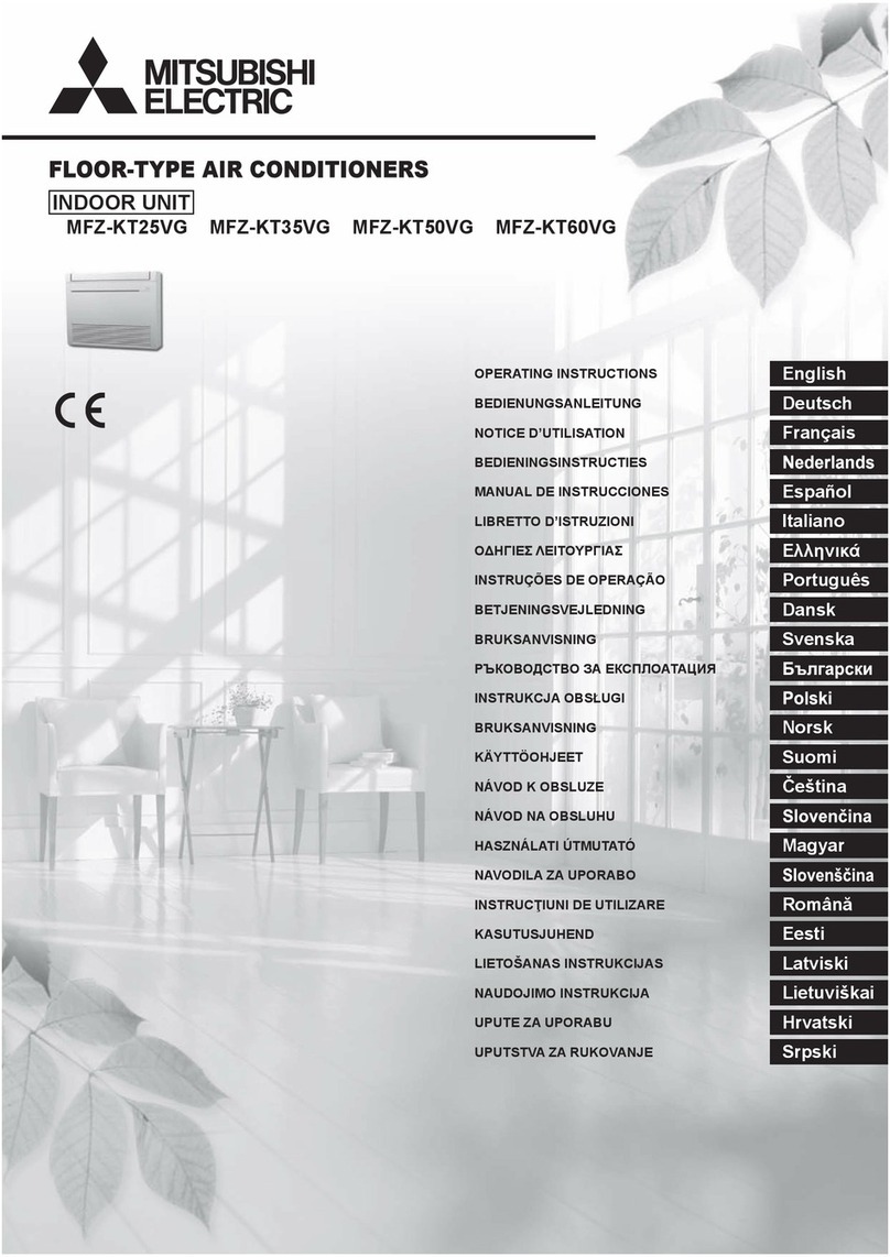Mitsubishi Electric MFZ-KT25VG User manual
