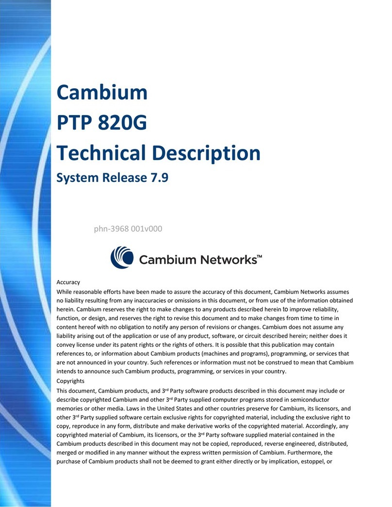 Cambium Networks PTP 820G Technical description
