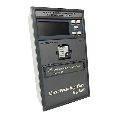 GE MicroVersaTrip Plus Series User manual
