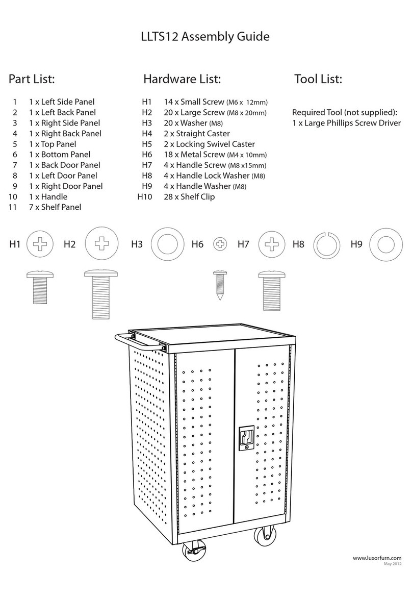 Luxor LLTS12 Assembly guide