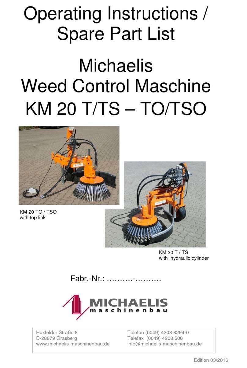 Michaelis Maschinenbau KM 20 T Operating instructions/spare parts list