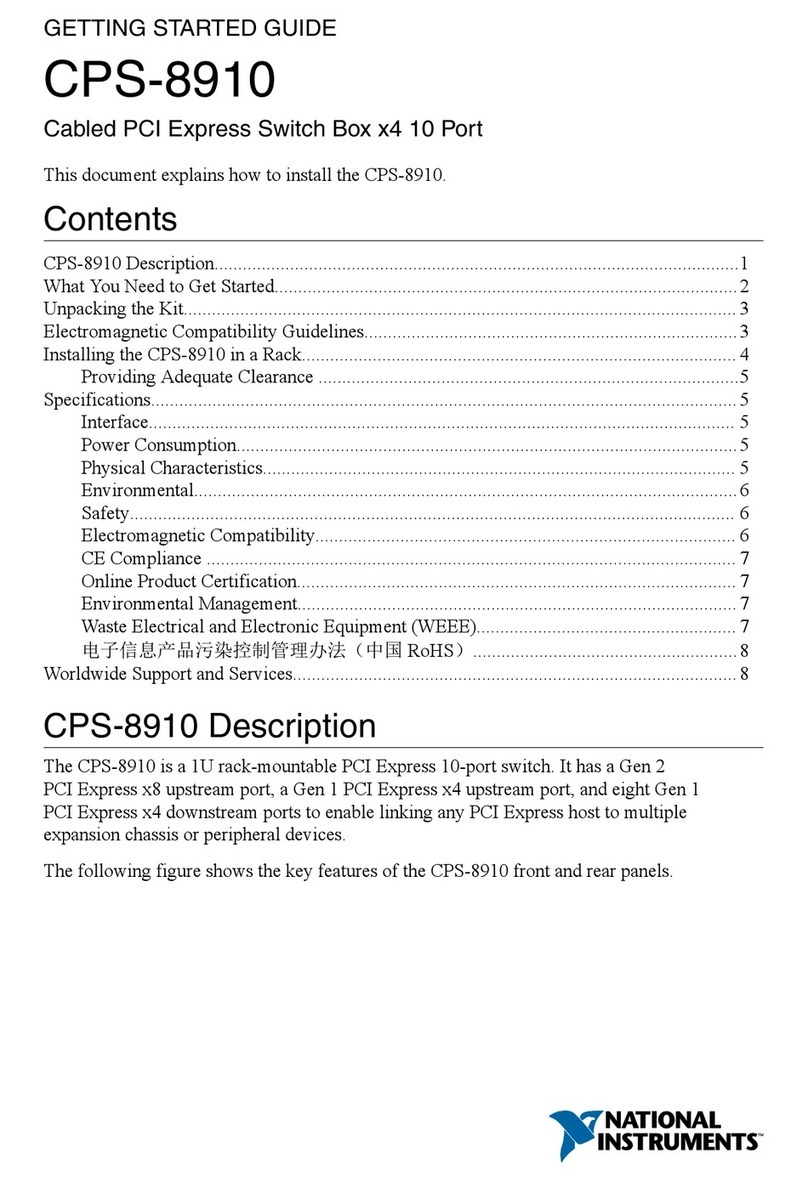 National Instruments CPS-8910 Getting started guide