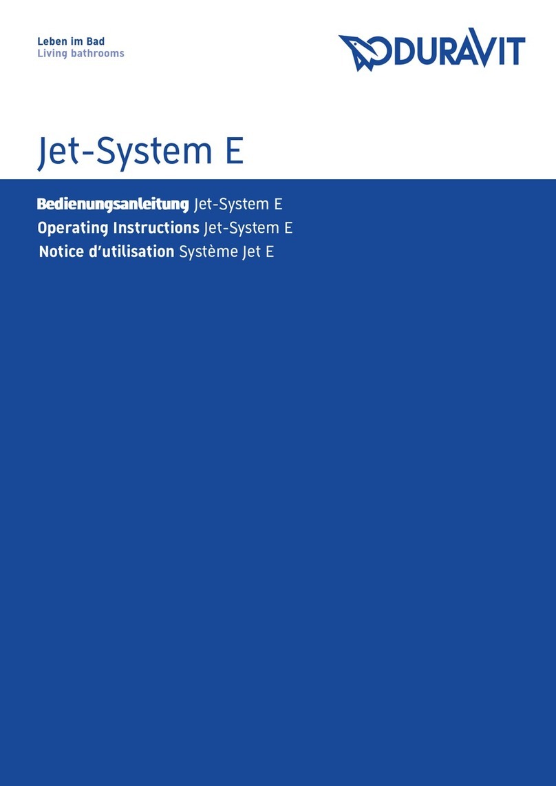 DURAVIT Jet-System E operating instructions