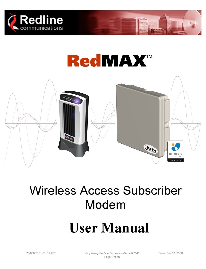Redline Communications RedMAX SU-IIR user manual