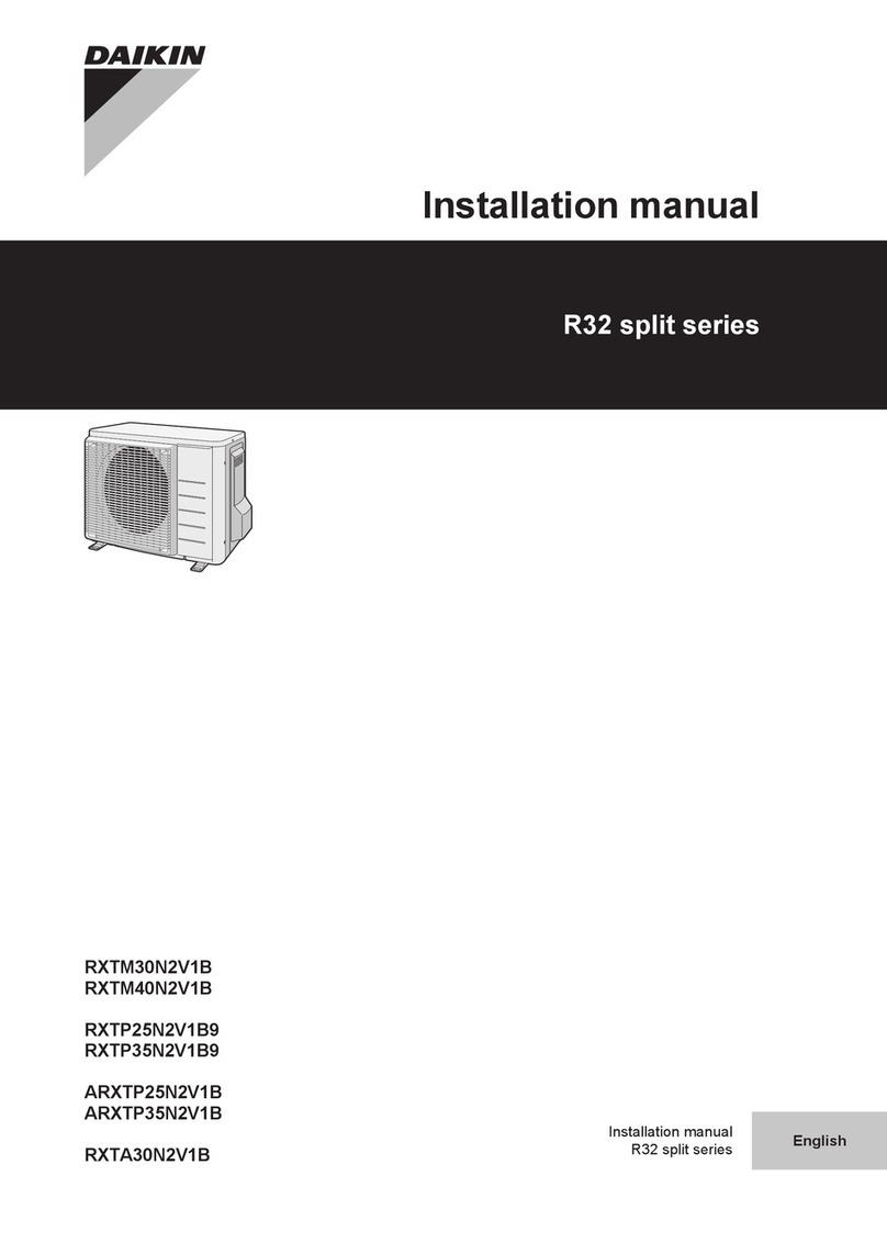 Daikin R32 Split Series User manual