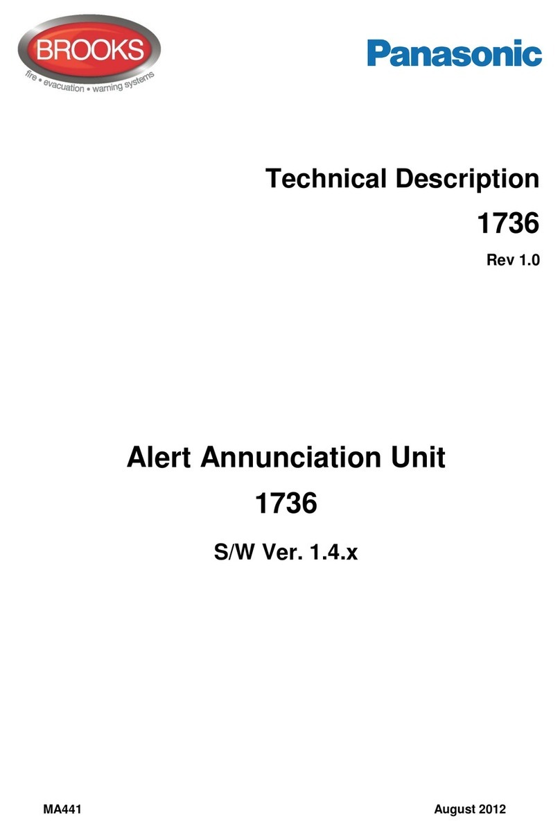 Panasonic Alert annunciation unit 1736 Technical description