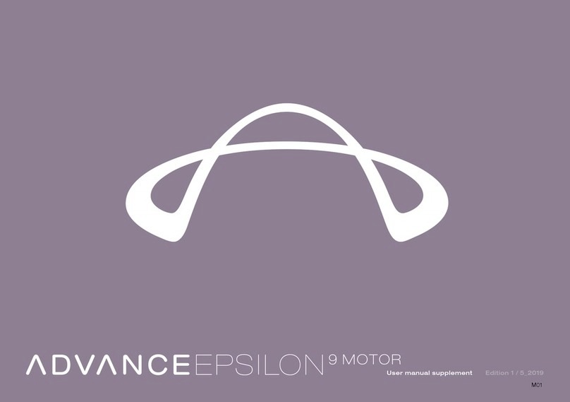 Advance acoustic Epsilon 9 Motor User's manual supplement