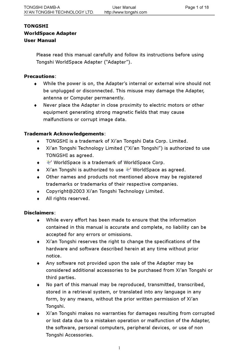 Tongshi DAMB-A WorldSpace user manual