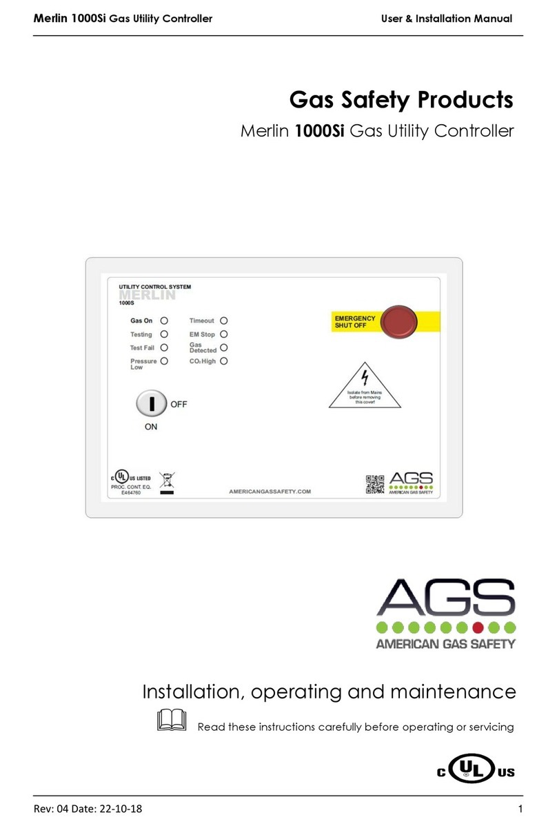 AGS Merlin 1000Si User & installation manual AGS Merlin 1000Si User & installation manual