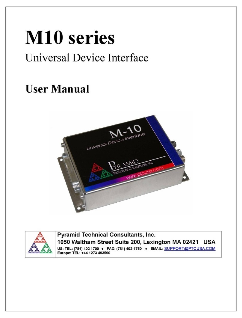 Pyramid Technical Consultants M10 Series user manual