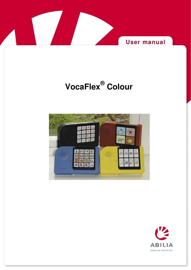 Abilia VocaFlex Colour user manual Abilia VocaFlex Colour user manual