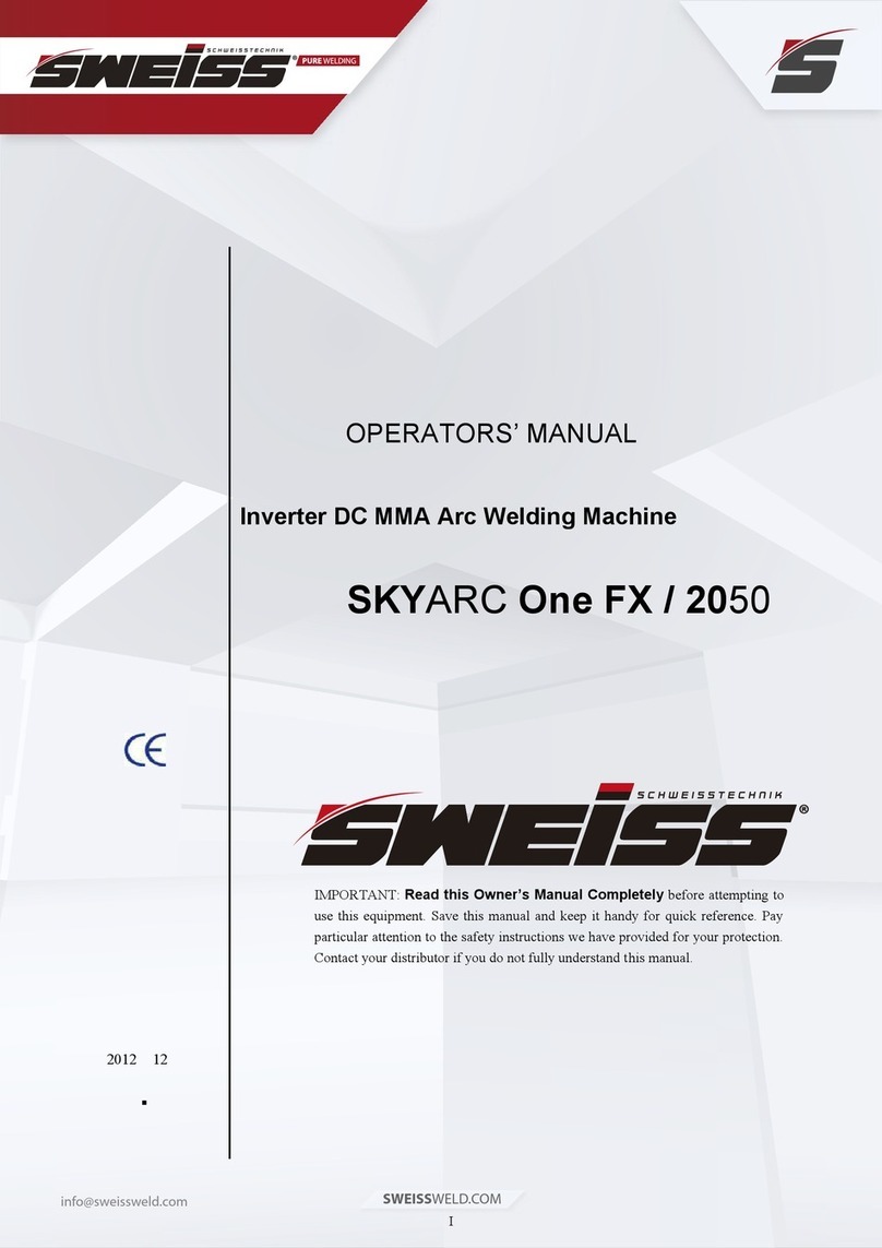 Sweiss SKYARC One FX Operator's manual