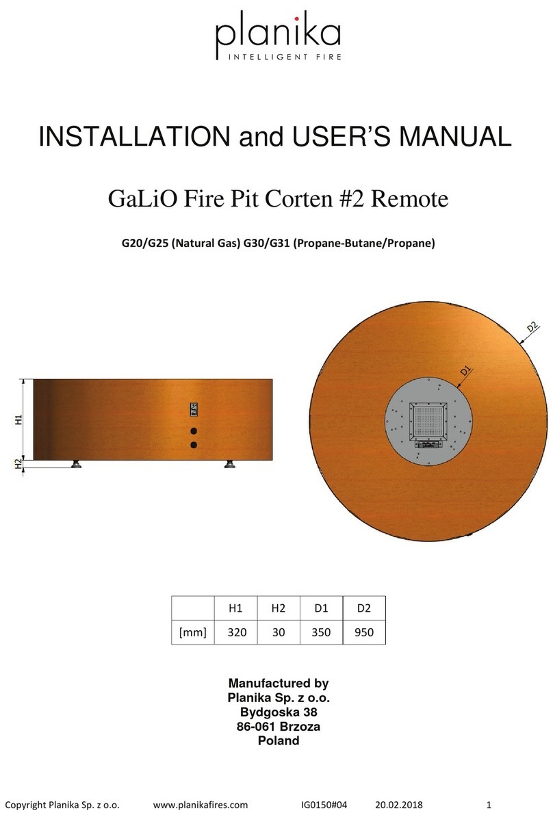Planika GaLiO Corten #2 Remote User manual