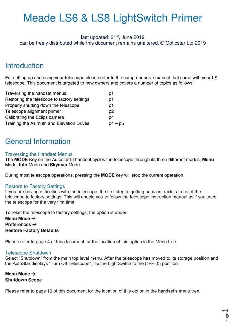 Meade LS6 User manual