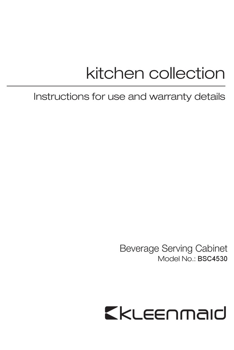 Kleenmaid BSC4530 Installation guide