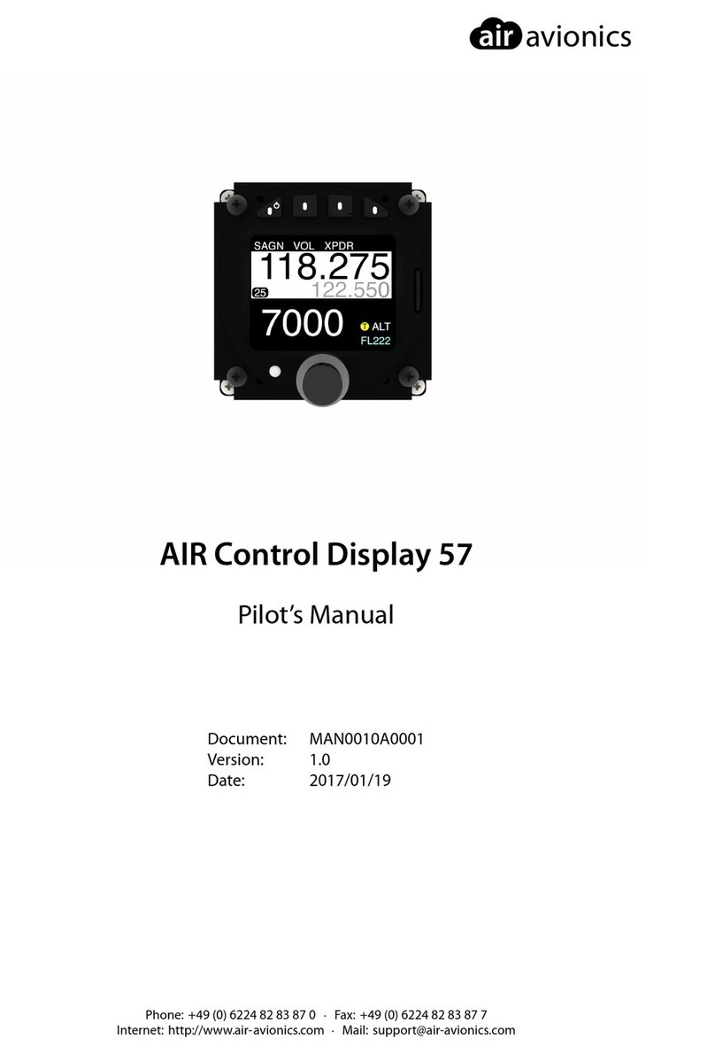 air avionics AIR Control Display 57 Pilot's manual