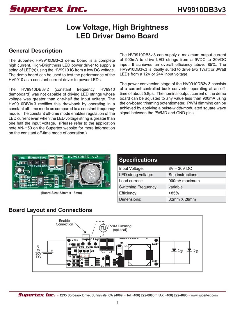 Supertex HV9910DB3v.3 quick start guide