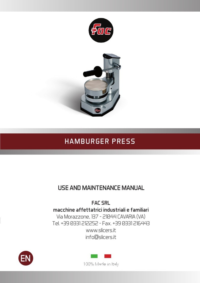 Fac HR 100 User manual
