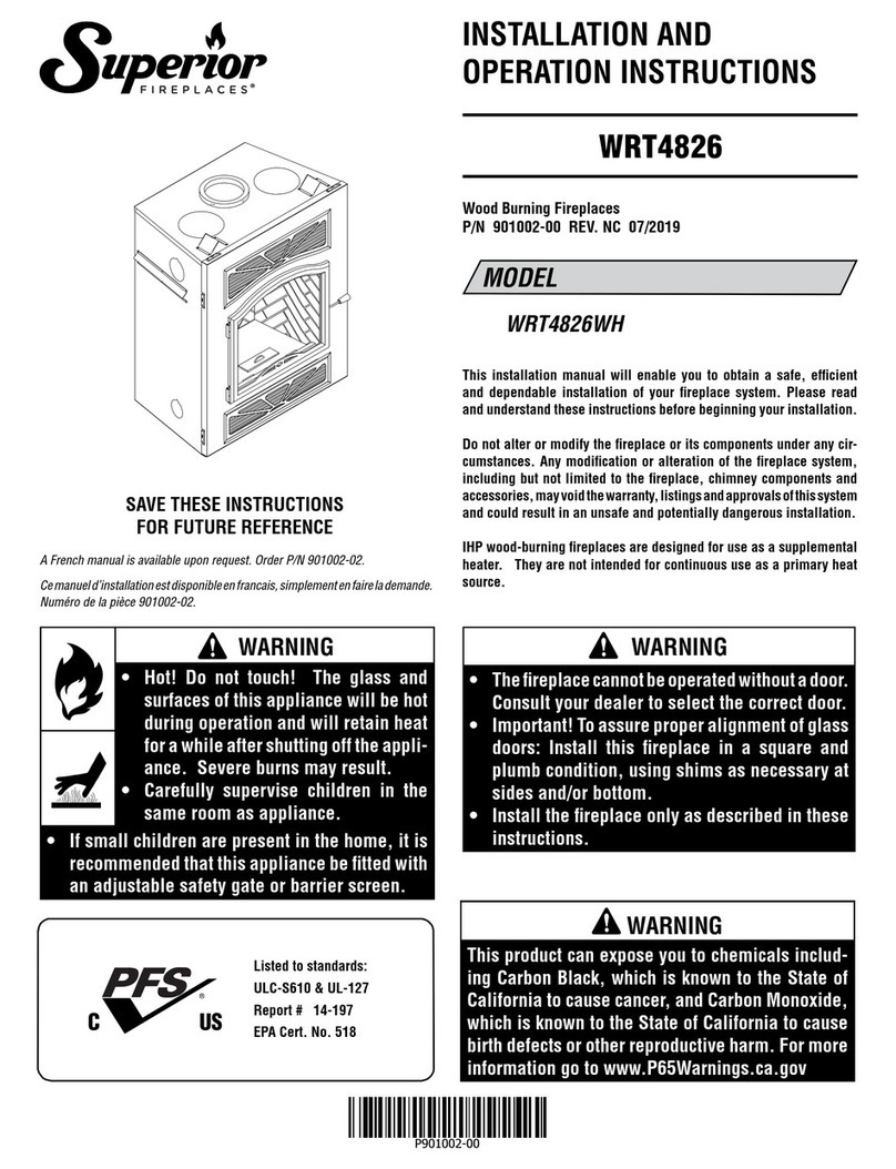 Superior Fireplaces WRT4826 User manual
