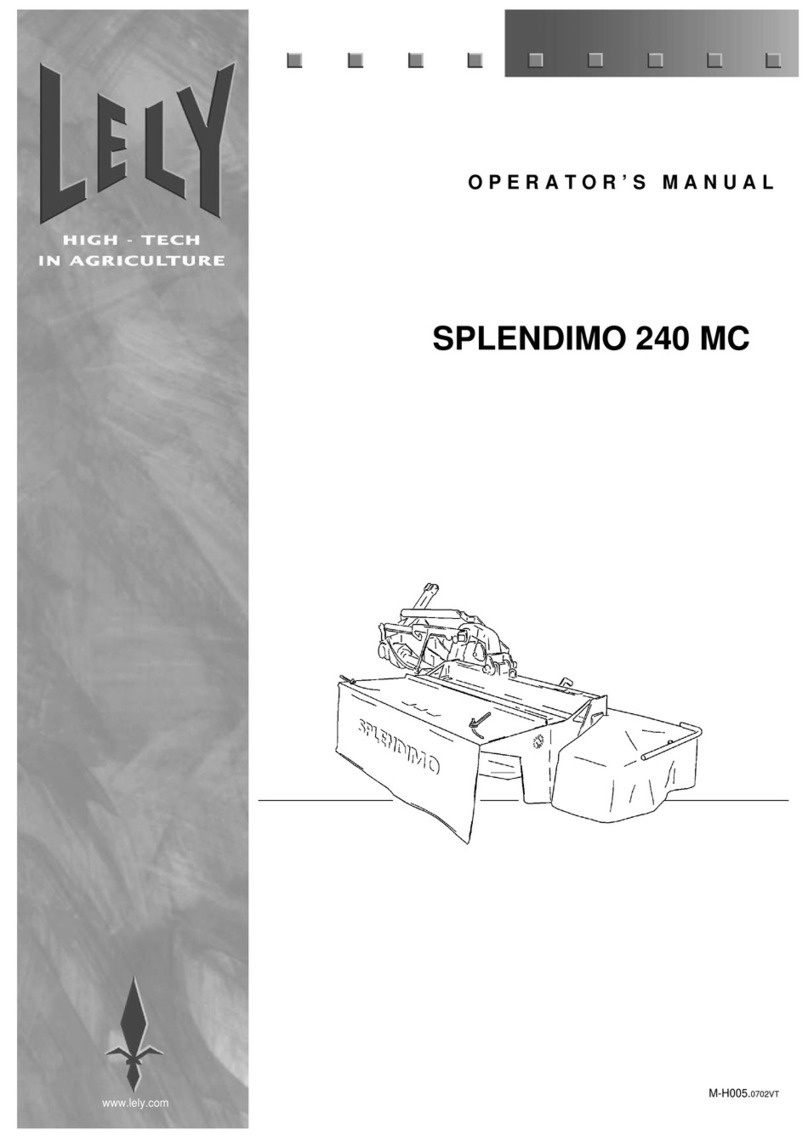 LELY SPLENDIMO 240 MC User manual