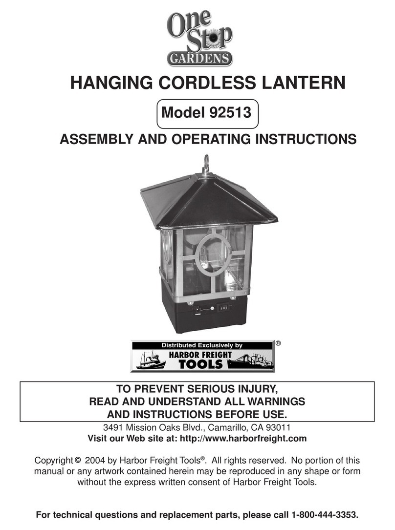 One Stop Gardens 92513 Assembly and operating instructions
