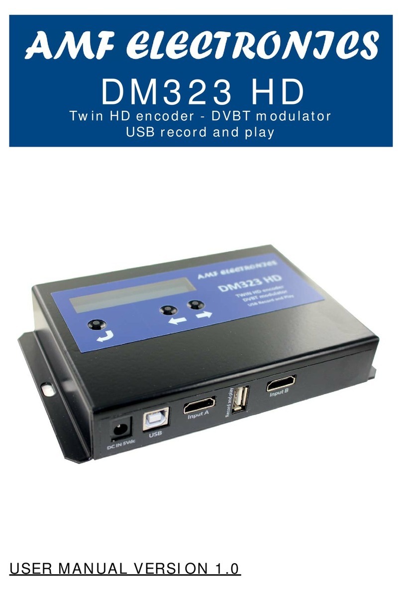AMF ELECTRONICS DM323 HD user manual