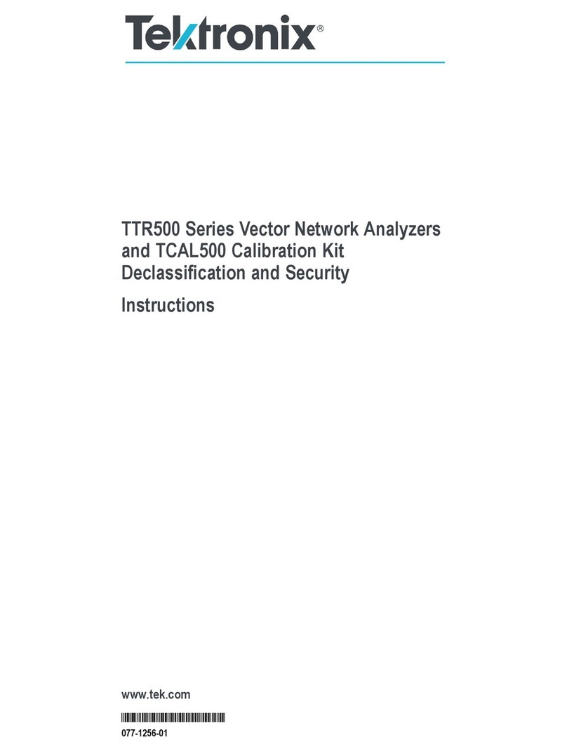 Tektronix TTR500 series instructions