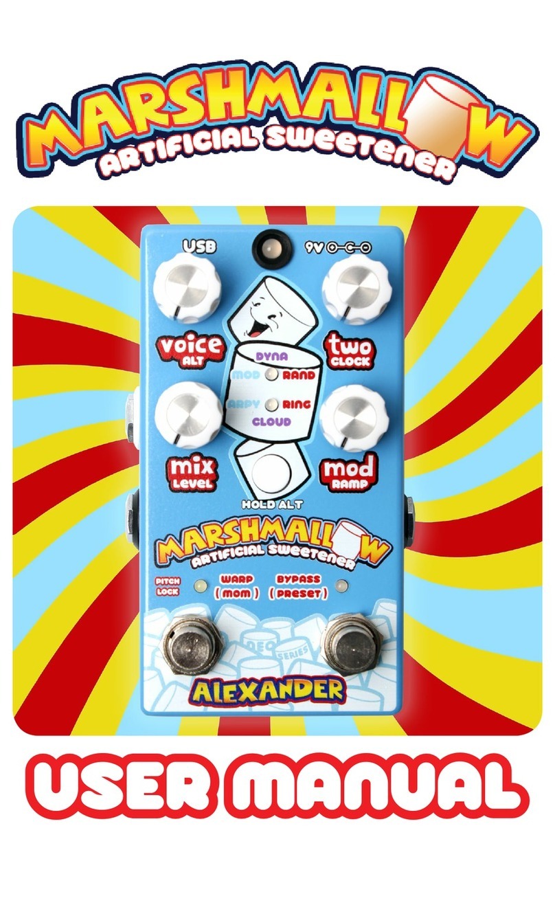 Alexander Marshmallow User manual