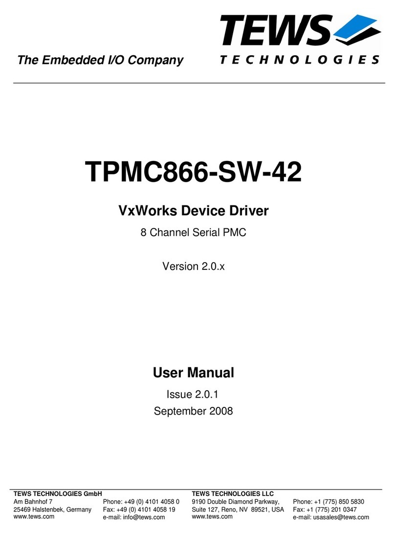 Tews Technologies TPMC866-SW-42 User manual