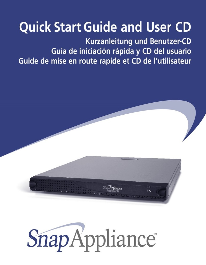 Snap Appliance Snap Disk 10 quick start guide